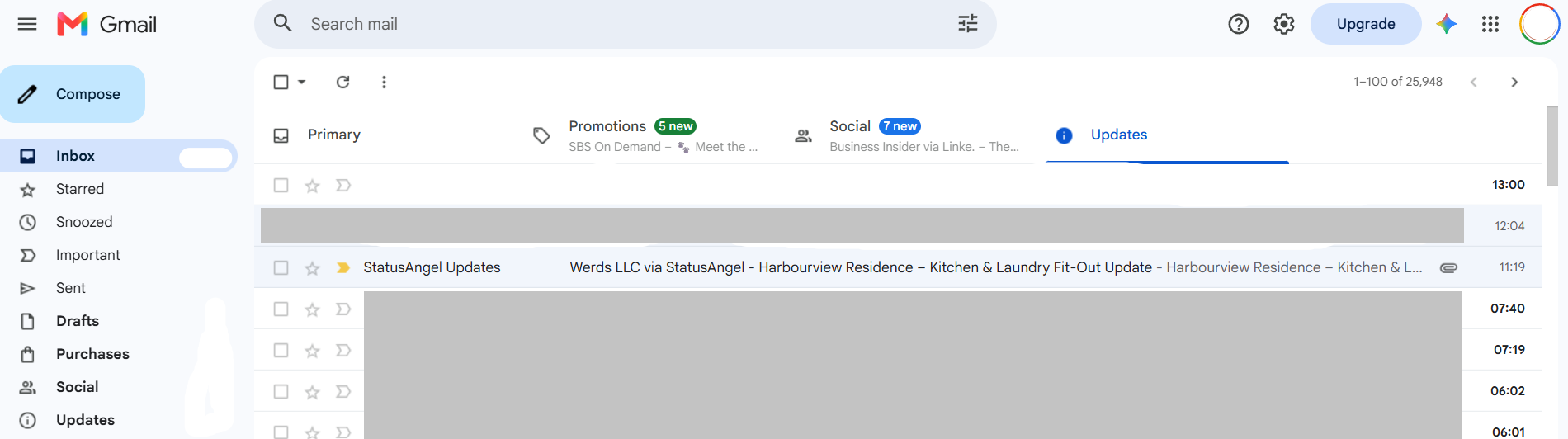 Customer progress reporting software email in subject line example