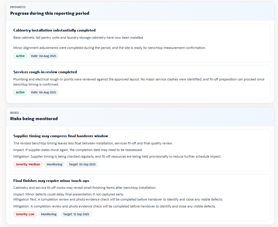 Progress Report Secure Recipient Dashboard View 2